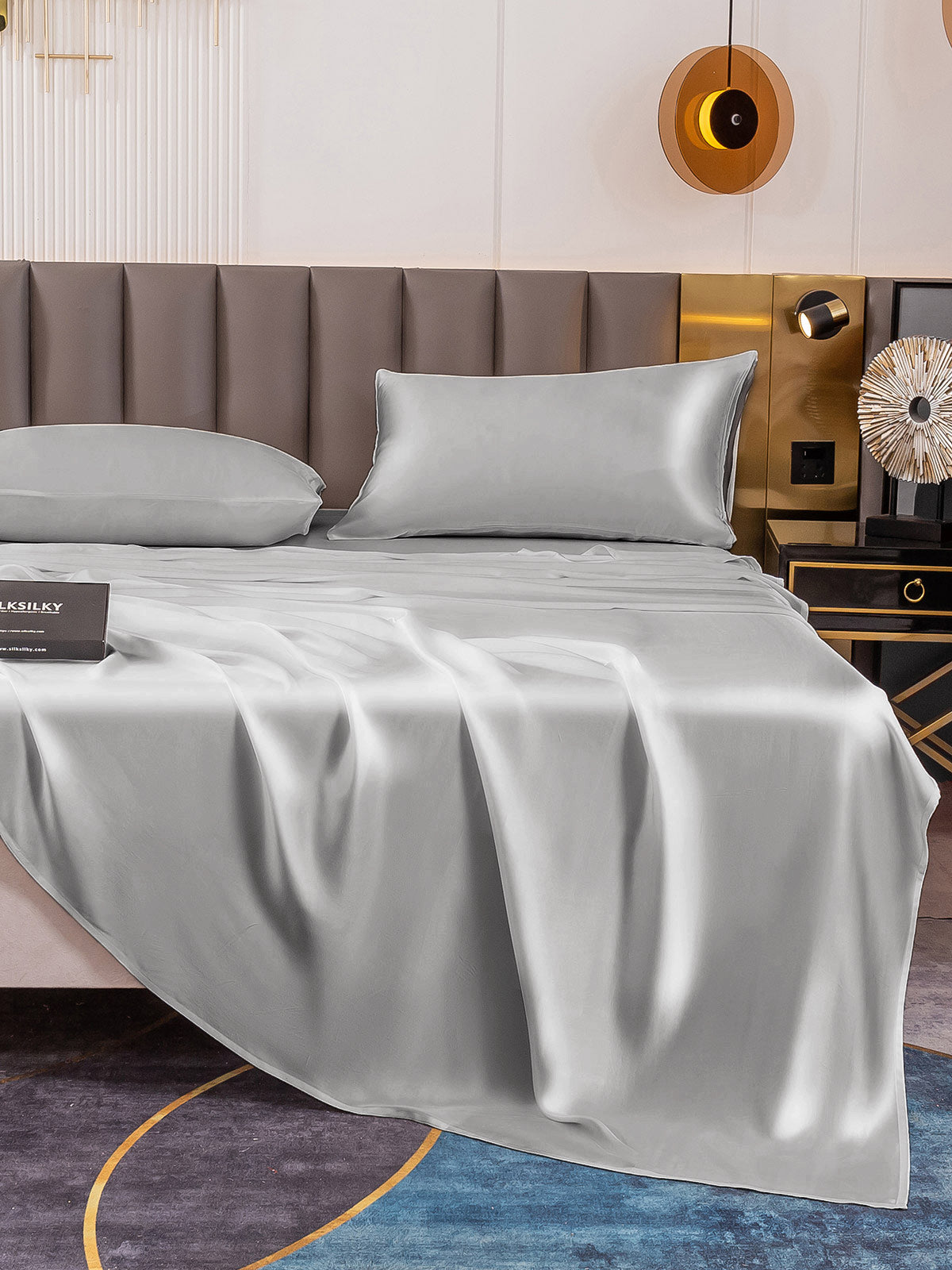 [Argento] SilkSilky-IT 19Momme Seta pura Bedding Set 006