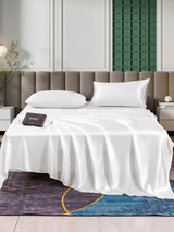 [Bianco] SilkSilky-IT 25Momme Set di biancheria da letto 001