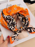 SilkSilky IT Seta pura Scarf Arancia 001