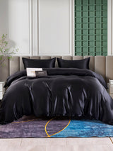 [Nero] SilkSilky-IT 25Momme Set di biancheria da letto 002