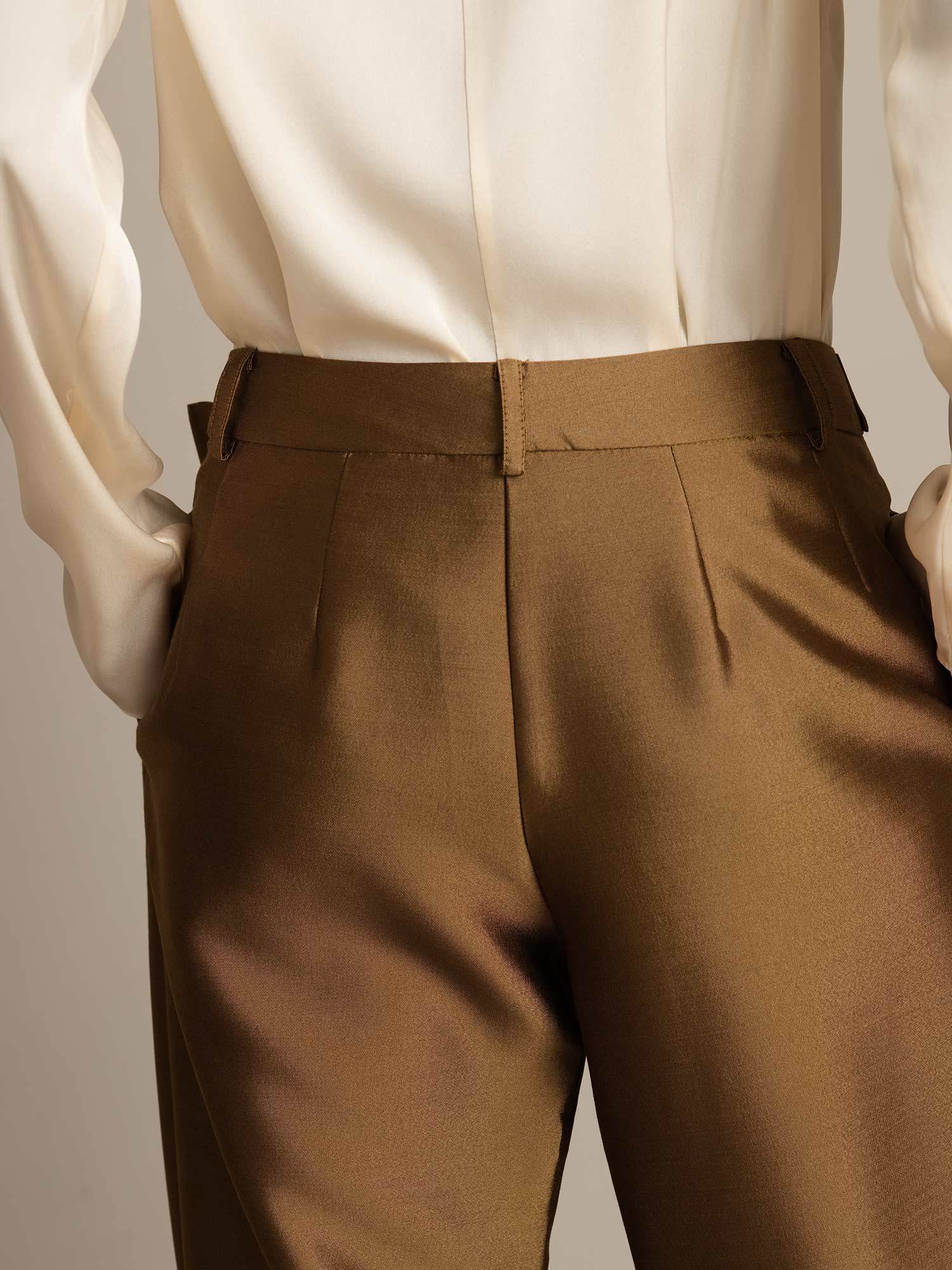 [Bronzo] SilkSilky-IT 32Momme Seta Womens Pants 005,