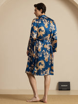 [Drago Navy] SilkSilky-IT Long Sleeve Vestaglia da uomo 002