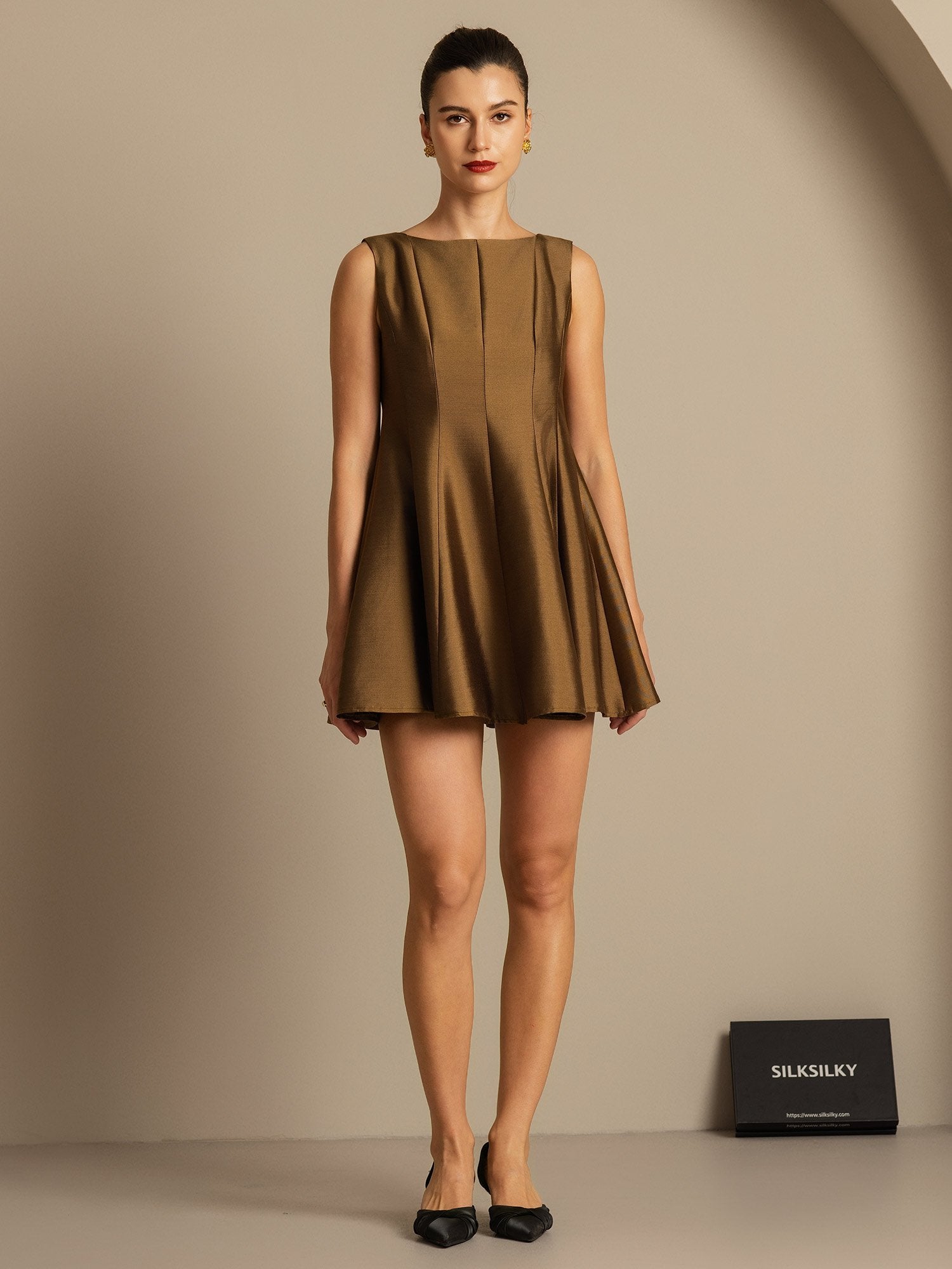 [Bronzo] SilkSilky-IT 32Momme Seta Dress 007,