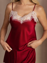 [Vino] SilkSilky-IT Sleeveless V Neck Set di Bretelle 006