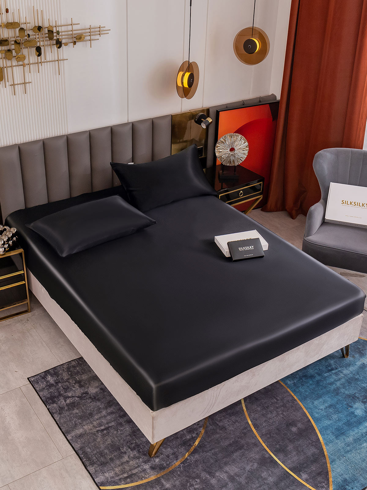 [Nero] SilkSilky-IT 19Momme Seta pura Bedding Set 001