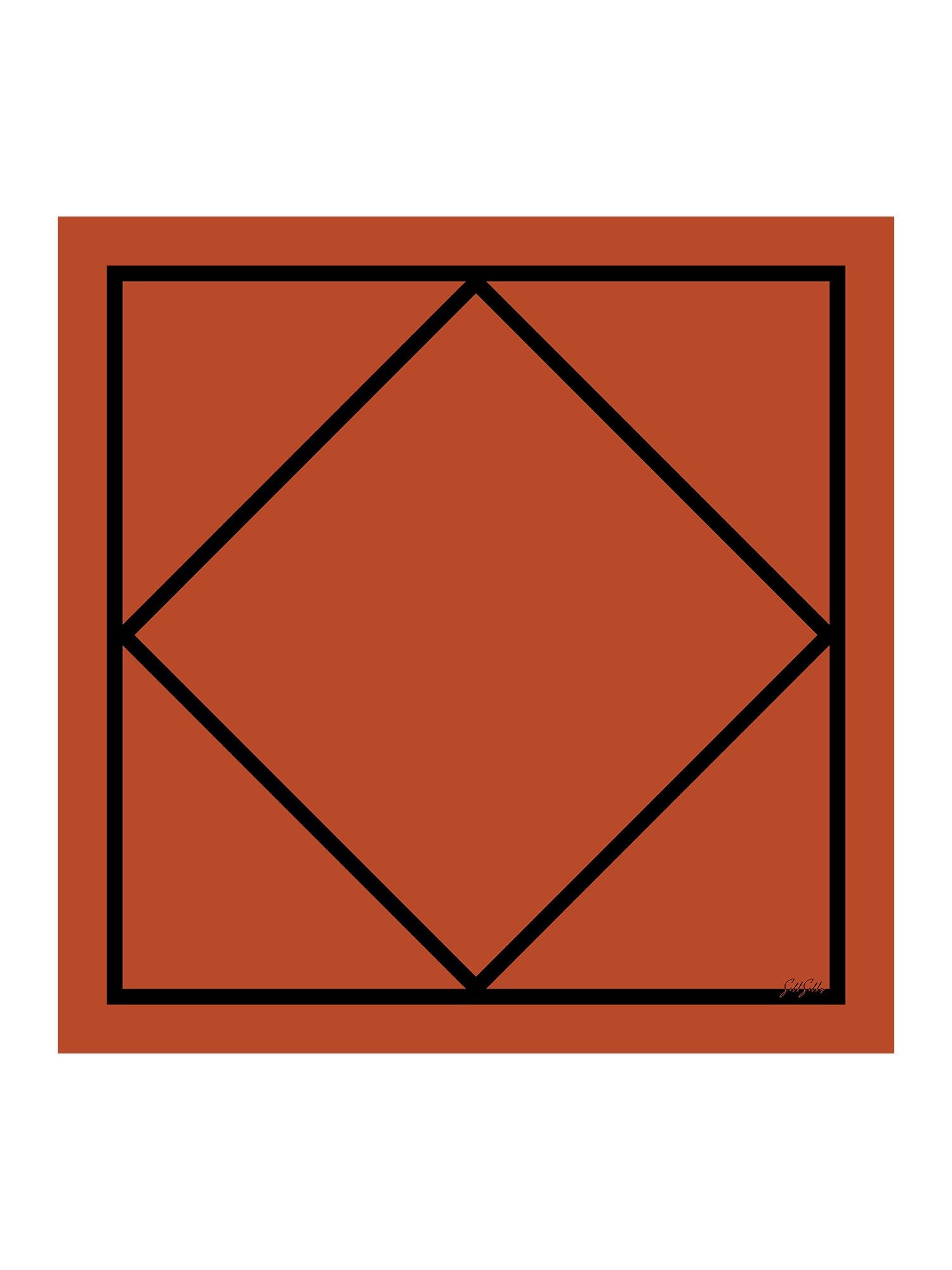 [Quadrato Arancione] SilkSilky-IT Scarf 001