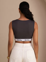 [Grigio] SilkSilky-IT Sleeveless Crew Neck Cami 002