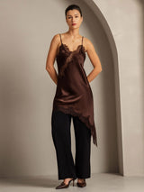 [Marrone] SilkSilky-IT Seta pura Dress 007