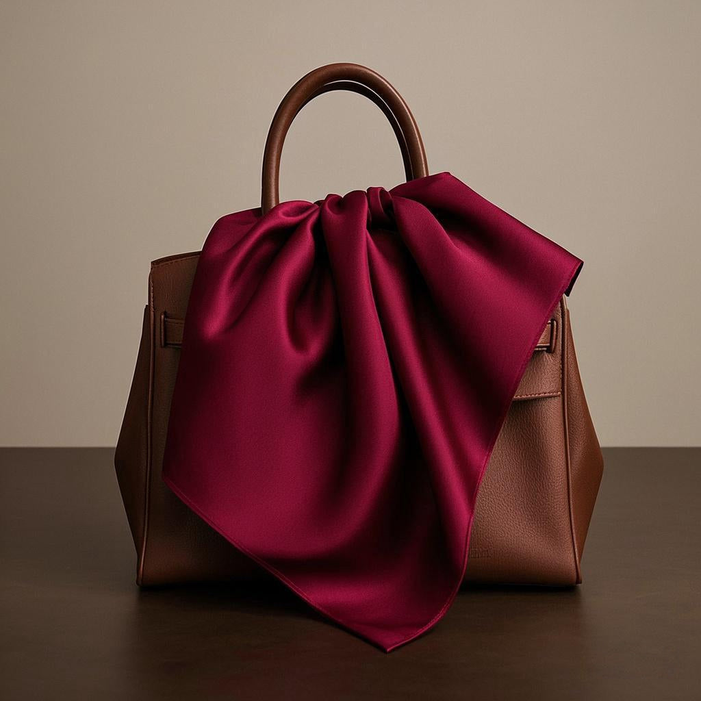 [Rosso Scuro] SilkSilky-IT Seta pura Scarf 002