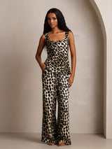 [Leopardo] SilkSilky-IT Seta pura Camisole Set 004,