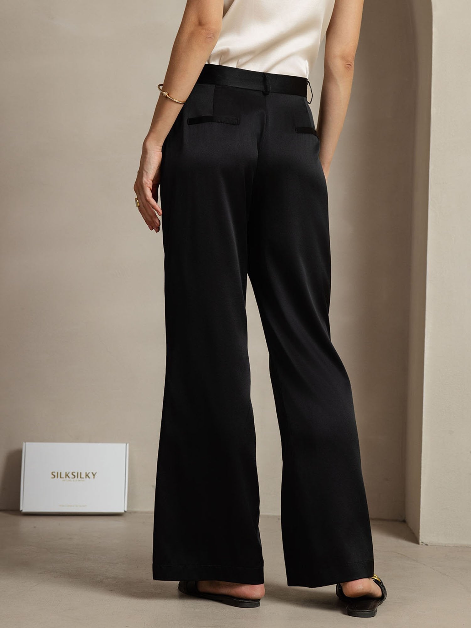 [Nero] SilkSilky-IT 19Momme Seta Womens Pants 002