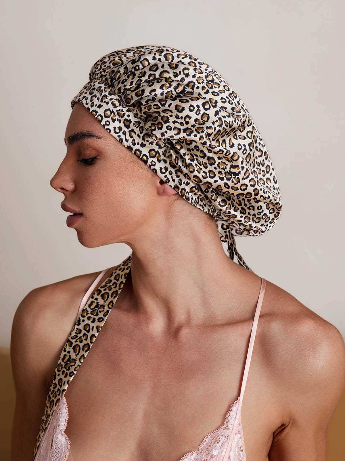 [Leopardo] SilkSilky-IT Seta pura Sleep Cap 004,