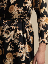 [Drago Nero] SilkSilky-IT Long Sleeve Vestaglia da uomo 004