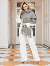 [Grigio] SilkSilky-IT Lana Sciarpa 003