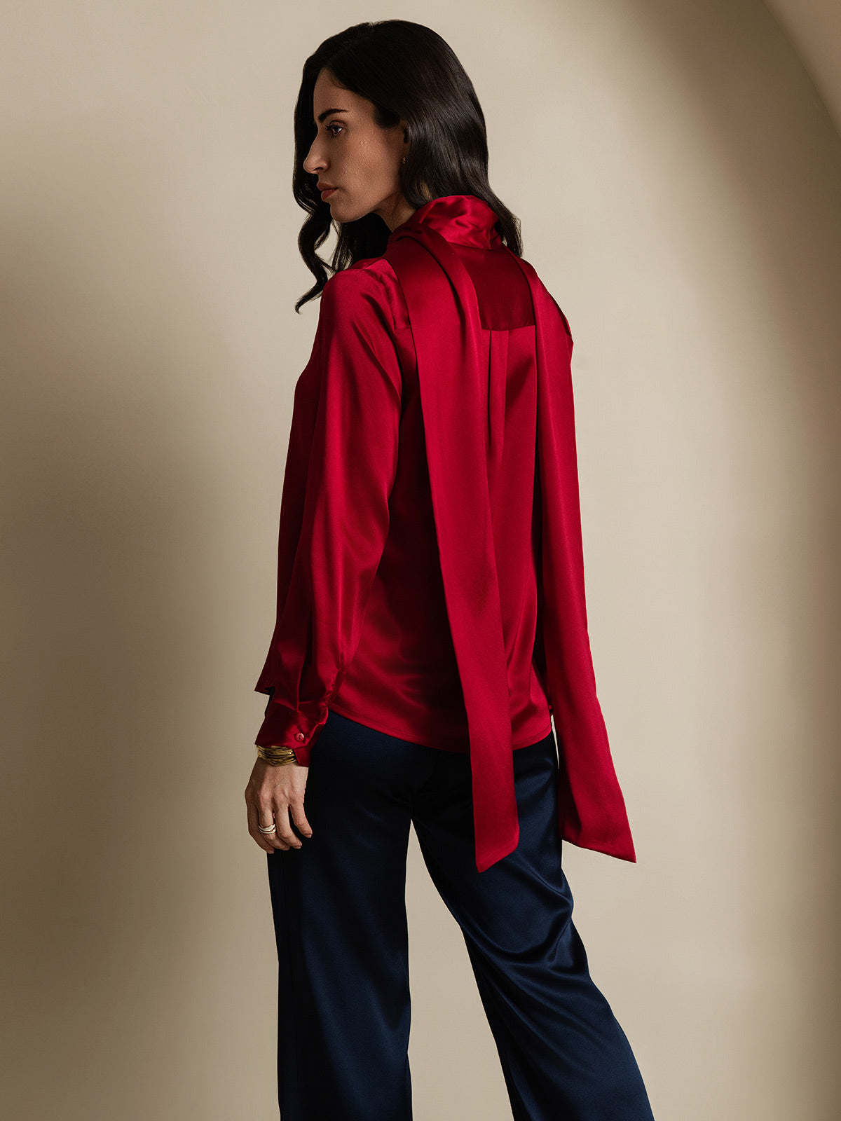 [Vino] SilkSilky-IT 19Momme Seta Womens Shirt 002