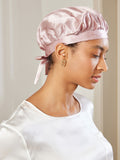 SilkSilky IT Seta pura Sleep Cap Rosa 003