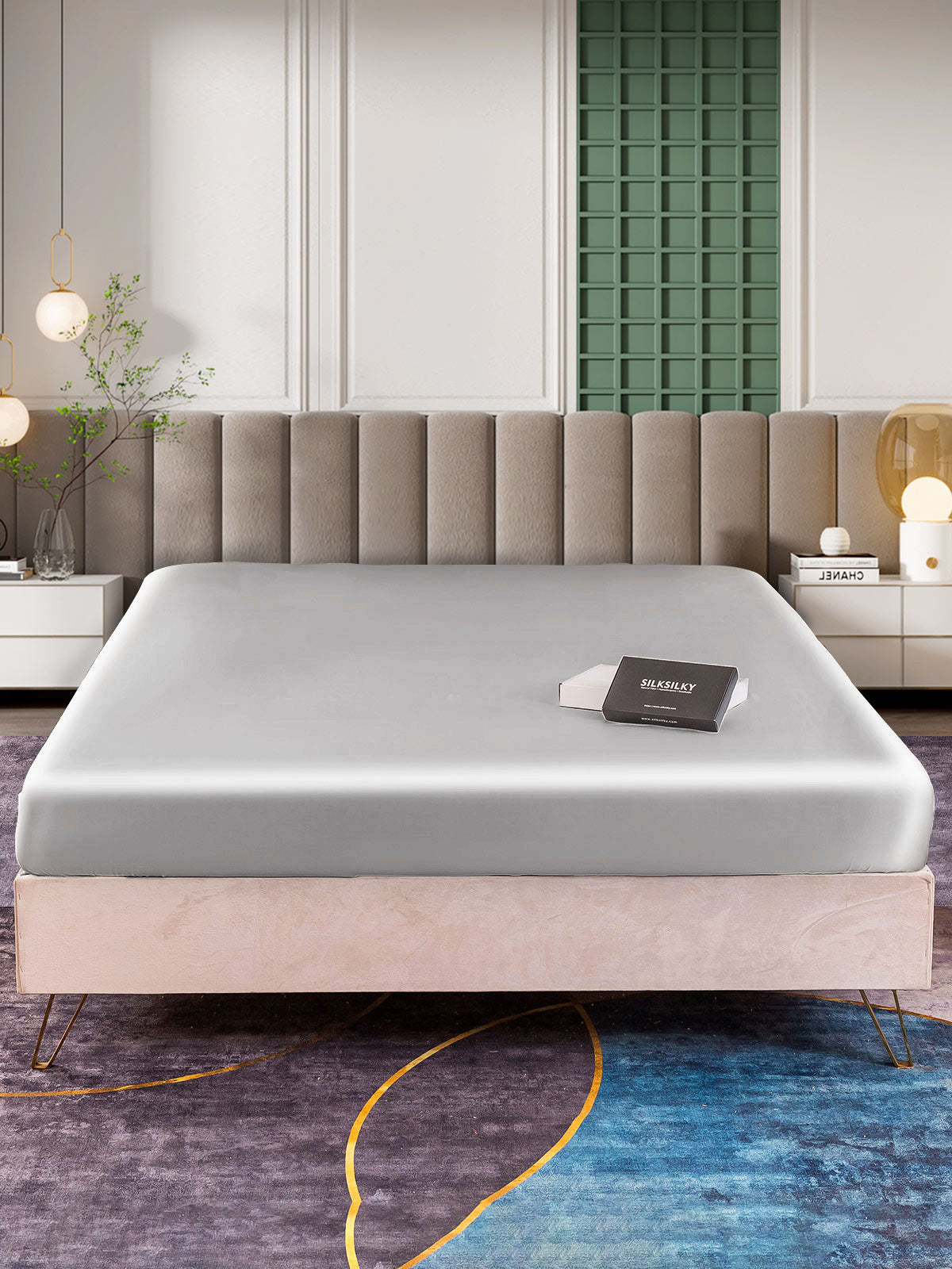 [Argento] SilkSilky-IT 25Momme Seta pura Sheet 002
