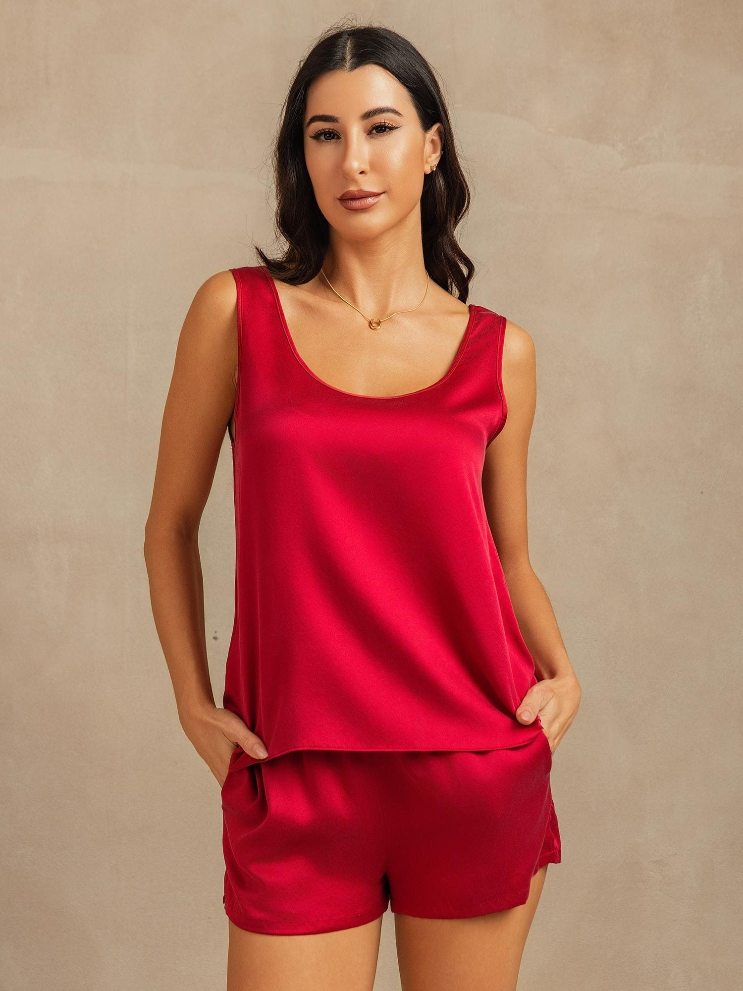 [Vino] SilkSilky-IT 19Momme Seta Womens Pajamas 001