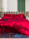 SilkSilky IT 25Momme Seta pura Bedding Set Vino 001