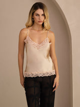 [Champagne] SilkSilky-IT V Neck Cami 003