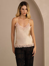 [Champagne] SilkSilky-IT V Neck Cami 003