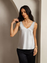 [Argento] SilkSilky-IT Sleeveless V Neck Cami 001
