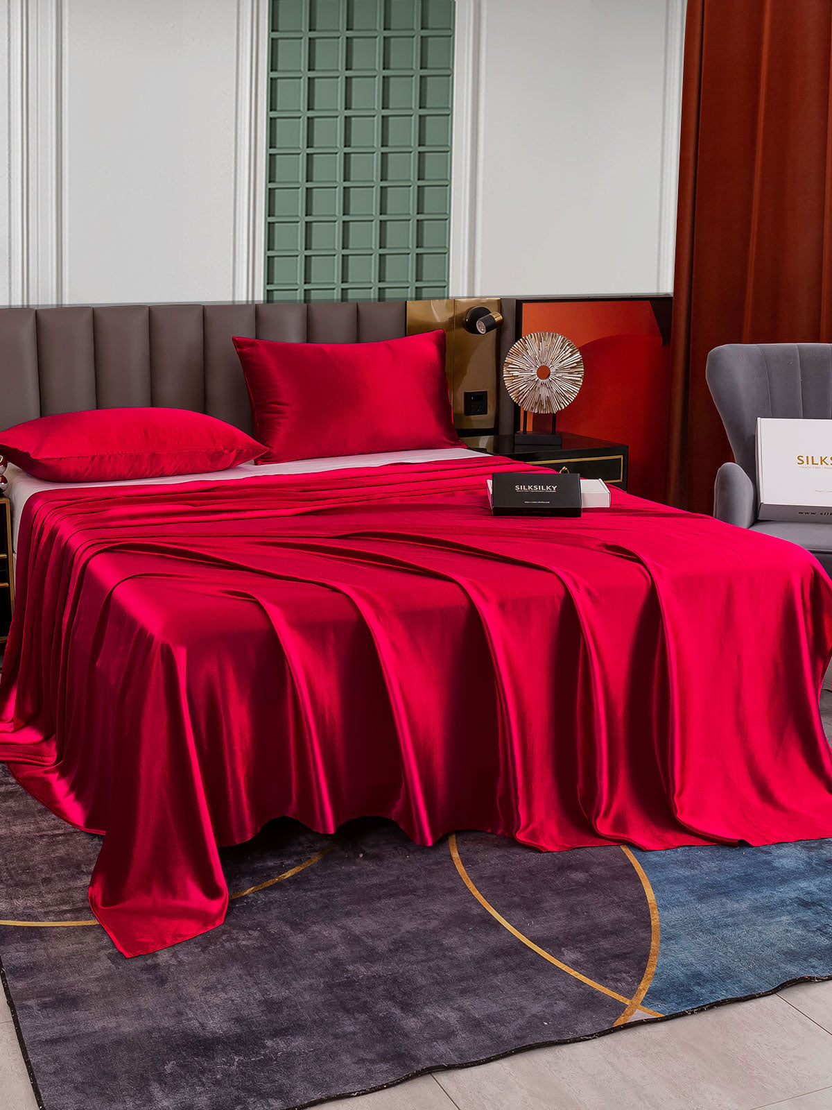 [Vino] SilkSilky-IT 25Momme Seta pura Bedding Set 001