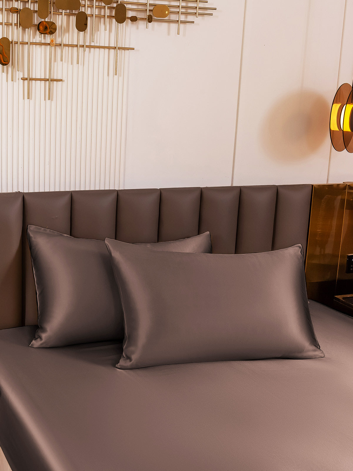 [Marrone] SilkSilky-IT 19Momme Seta pura Pillowcase 001