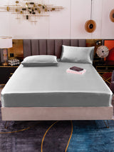 [Argento] SilkSilky-IT 19Momme Set di biancheria da letto 002
