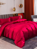 SilkSilky IT 19Momme Seta pura Bedding Set Vino 001