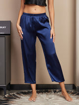 [Blu Scuro] SilkSilky-IT Women's Sleep Pants 003