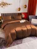 SilkSilky IT 19Momme Seta pura Bedding Set Caffè 003