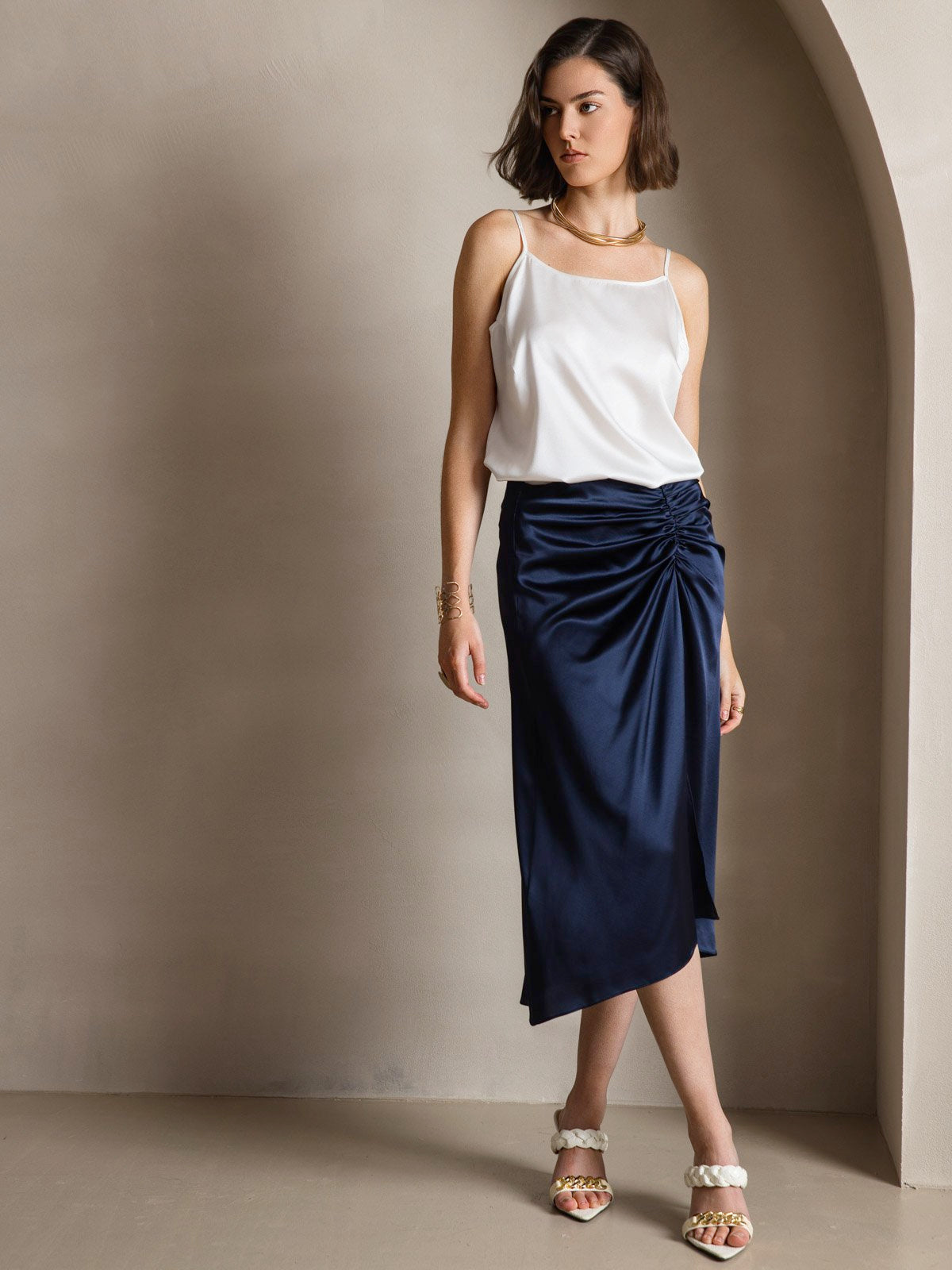 [Bianco] SilkSilky-IT 19Momme Seta Camisoles 009