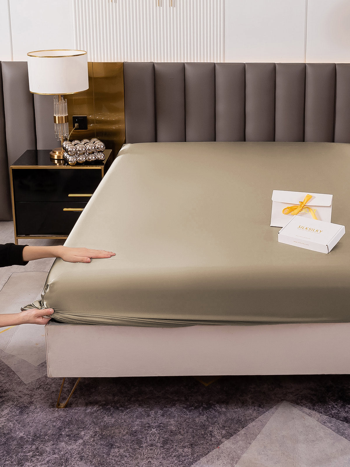 [Cachi] SilkSilky-IT 19Momme Seta pura Sheet 005