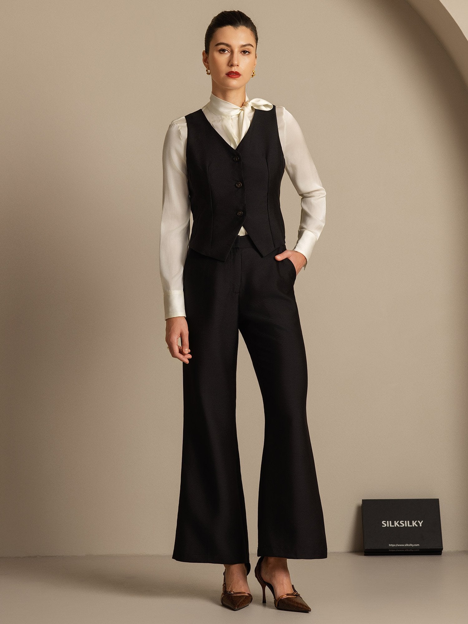 [Nero] SilkSilky-IT 32Momme Seta Womens Pants 006,