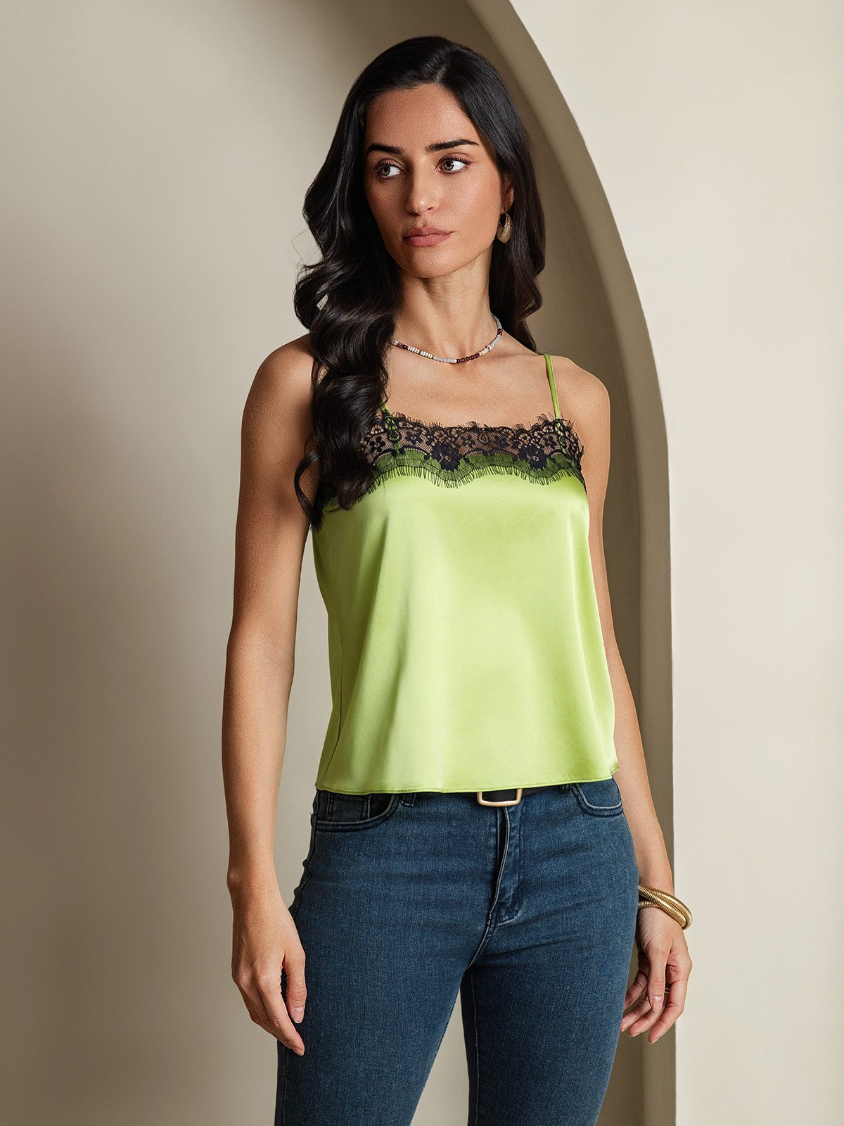 [Menta Verde] SilkSilky-IT 19Momme Seta Camisoles 005