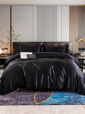 SilkSilky IT 22Momme Seta pura Bedding Set Nero 001