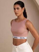 [Rosa] SilkSilky-IT Sleeveless Crew Neck Cami 005