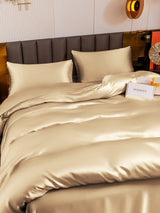 [Beige] SilkSilky-IT 19Momme Set di biancheria da letto 004
