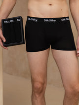 [Nero] SilkSilky-IT 100% Silk Jersey Intimo da uomo 001