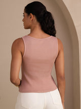 [Rosa] SilkSilky-IT Sleeveless Round Neck Cami 002