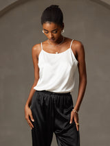 [Bianco] SilkSilky-IT Spaghetti Strap Cami 005
