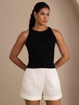 [Nero] SilkSilky-IT Sleeveless Round Neck Cami 001