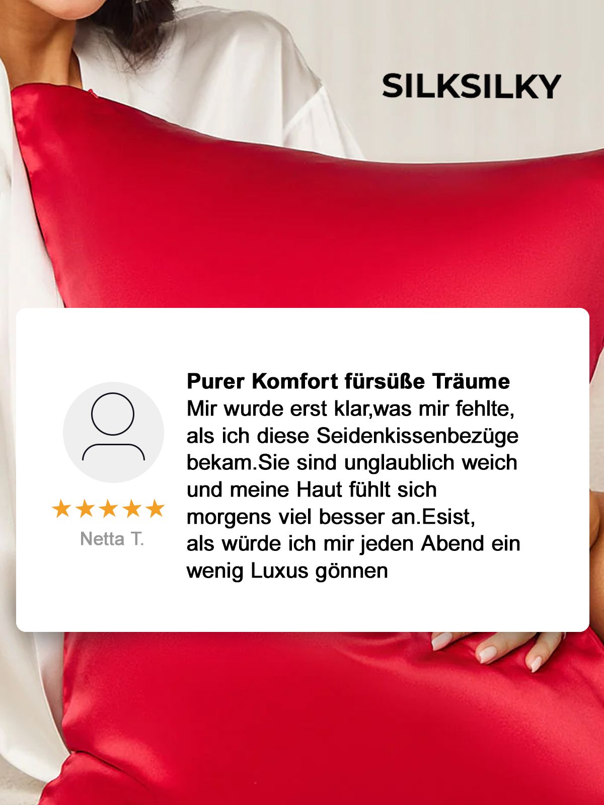 [Bianco] SilkSilky-IT 19Momme Seta pura Pillowcase 003