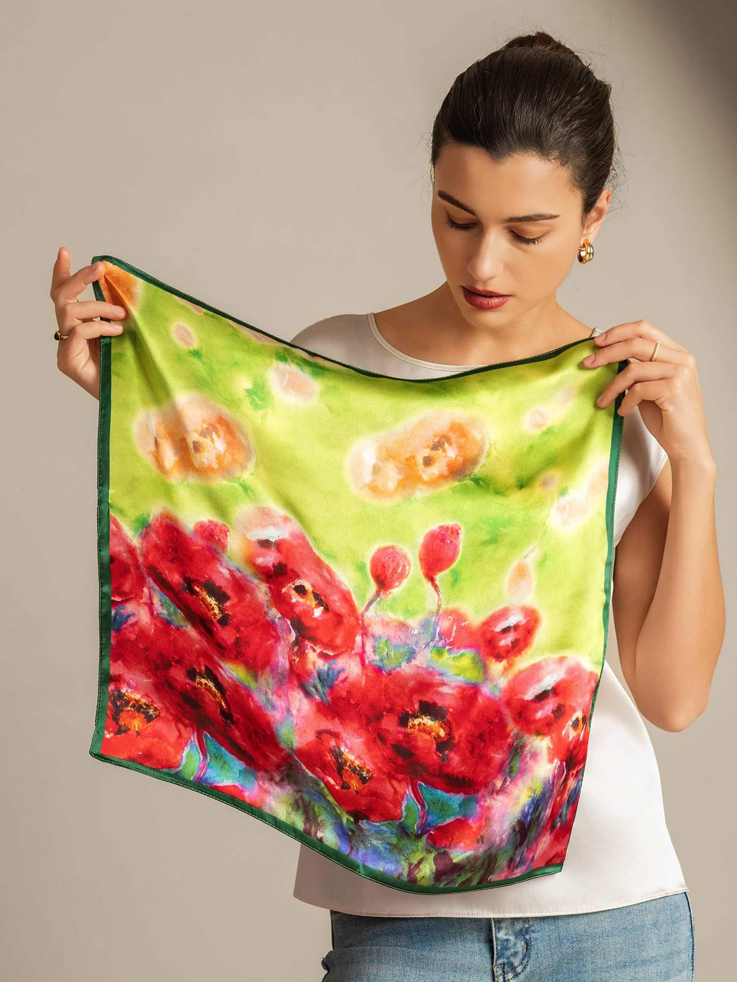[P099] SilkSilky-IT Seta pura Scarf 002,