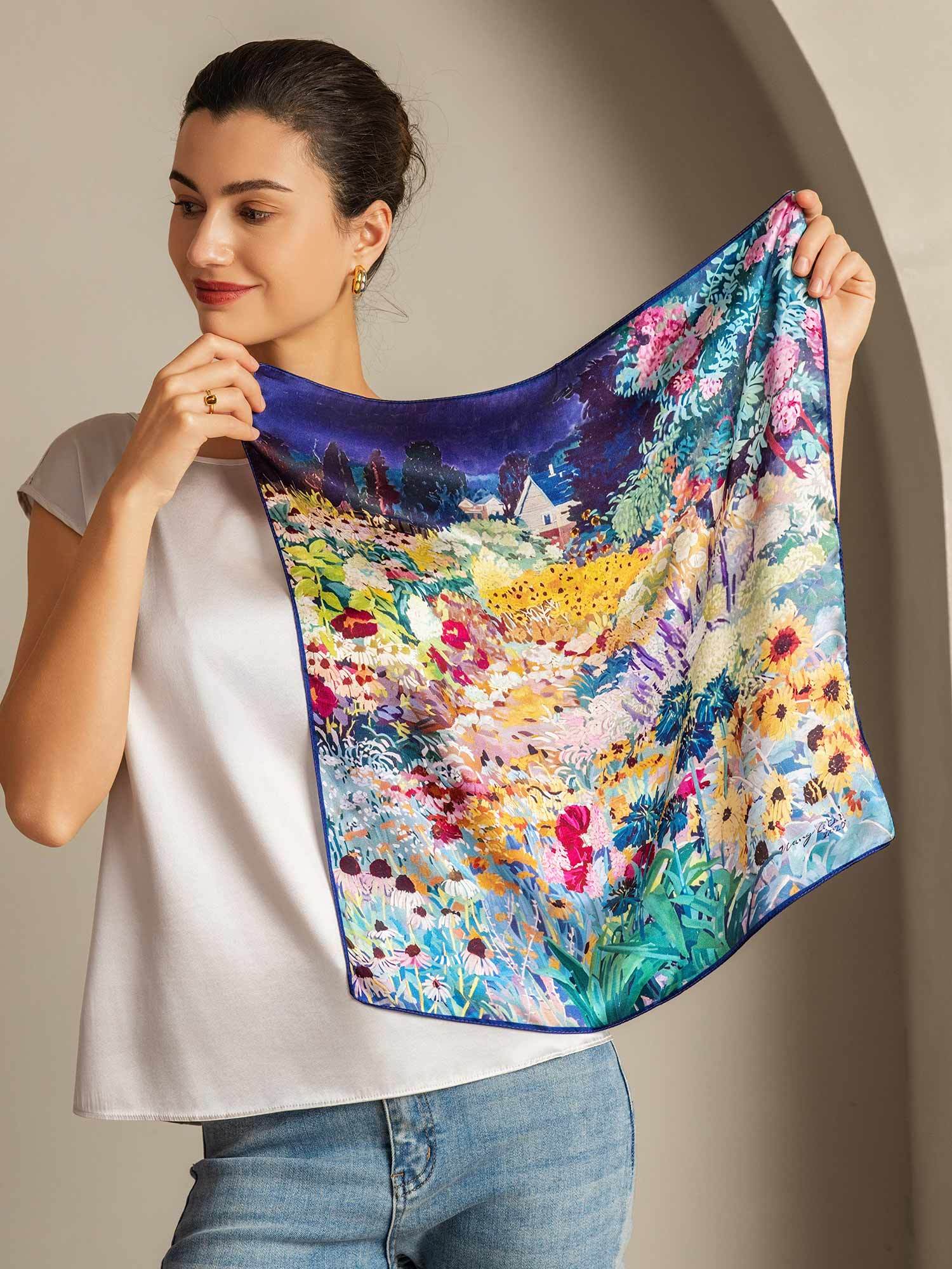 [P093] SilkSilky-IT Seta pura Scarf 002