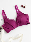 SilkSilky IT Maglia di seta Bra Viola 007