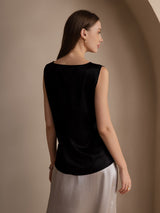 [Nero] SilkSilky-IT Sleeveless Round Neck Cami 002