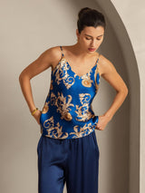 [Drago Navy] SilkSilky-IT Seta pura Camisoles 007,