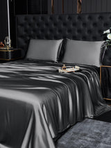 [Grigio Scuro] SilkSilky-IT 19Momme Set di biancheria da letto 002
